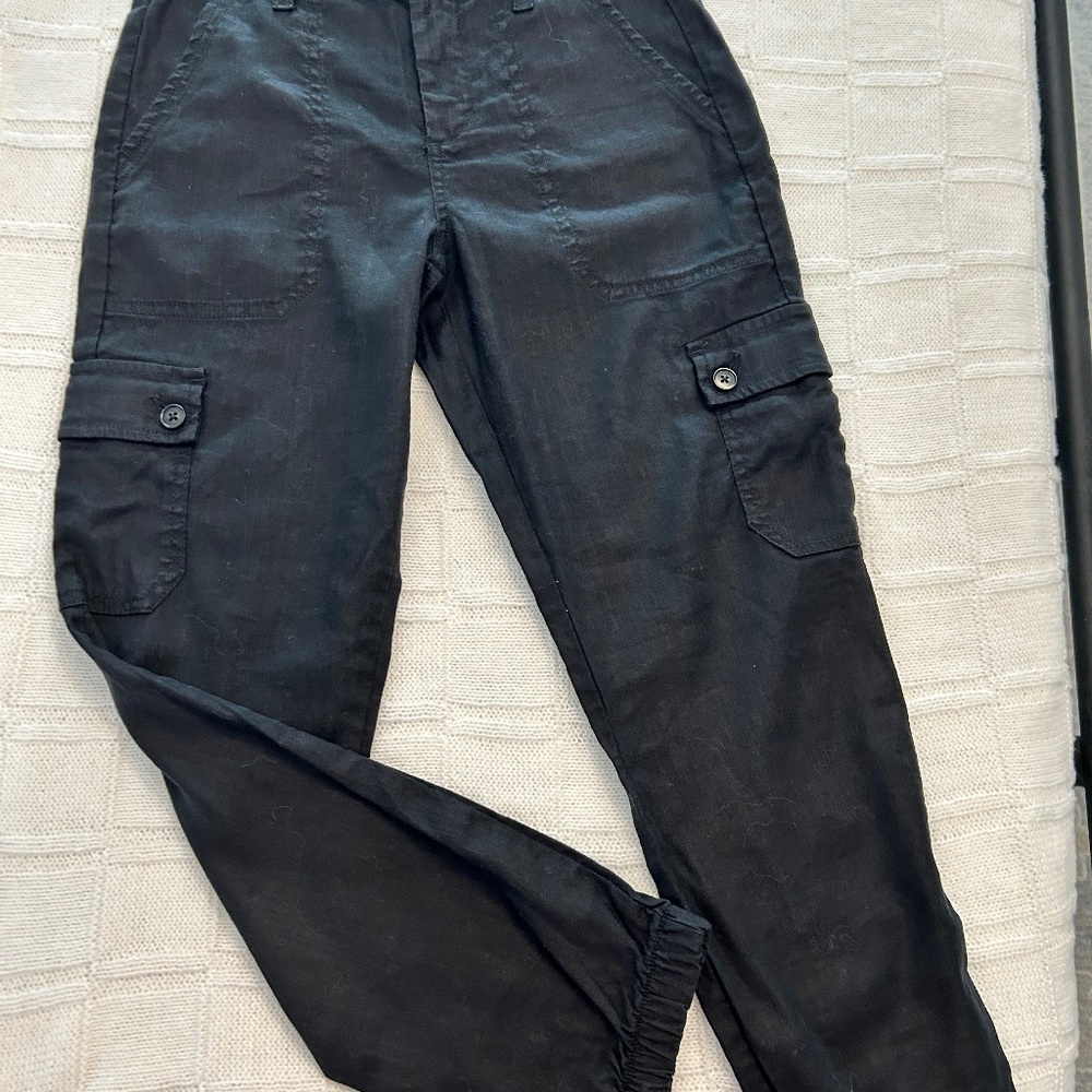 Linen zipper ankle pants by Evereve
